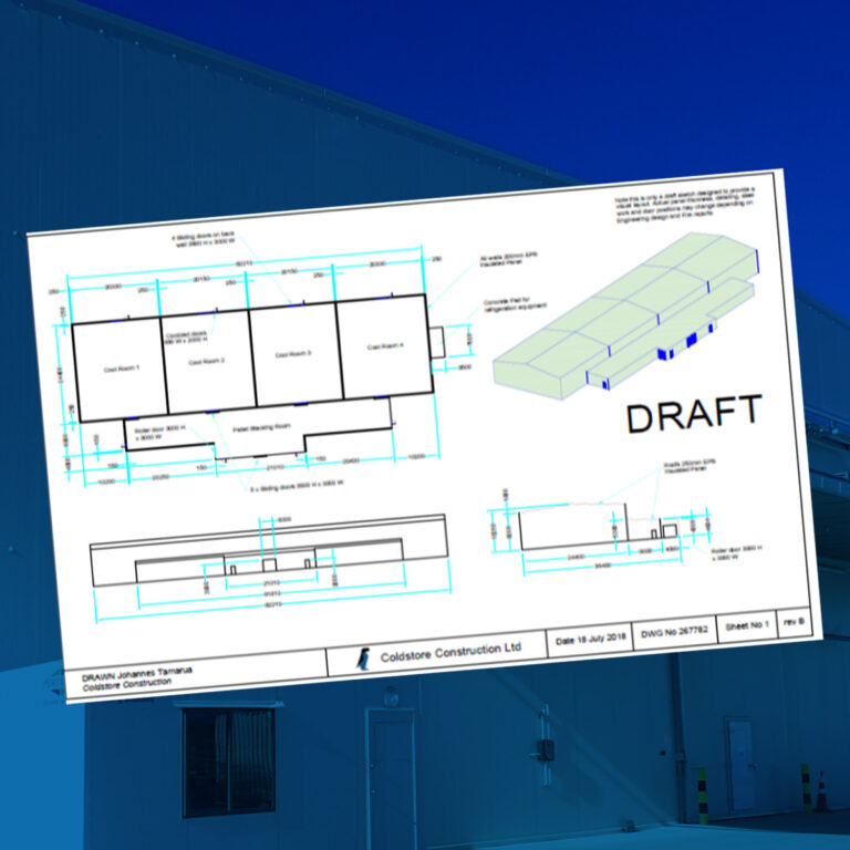 Store Snow Plan Example Services - Cold Store Construction
